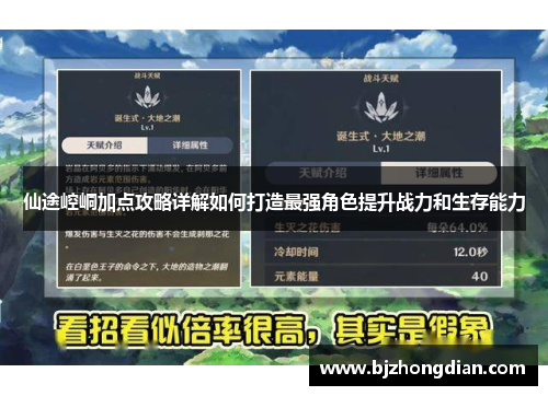仙途崆峒加点攻略详解如何打造最强角色提升战力和生存能力